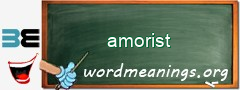 WordMeaning blackboard for amorist